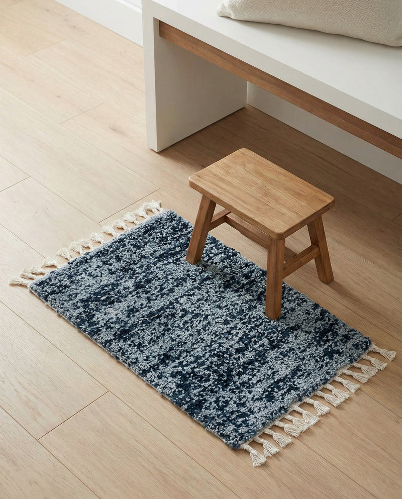 Cozy Cove Shag Collection Area Rug -  Harbor Rectangle Blue  lifestyle 44