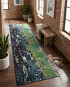 Marrakesh Elegance Collection Area Rug -  Figuig Runner Navy Blue  lifestyle 43