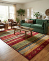 Urban Terrace Collection Area Rug -  Rooftop Rectangle Multi  lifestyle 45