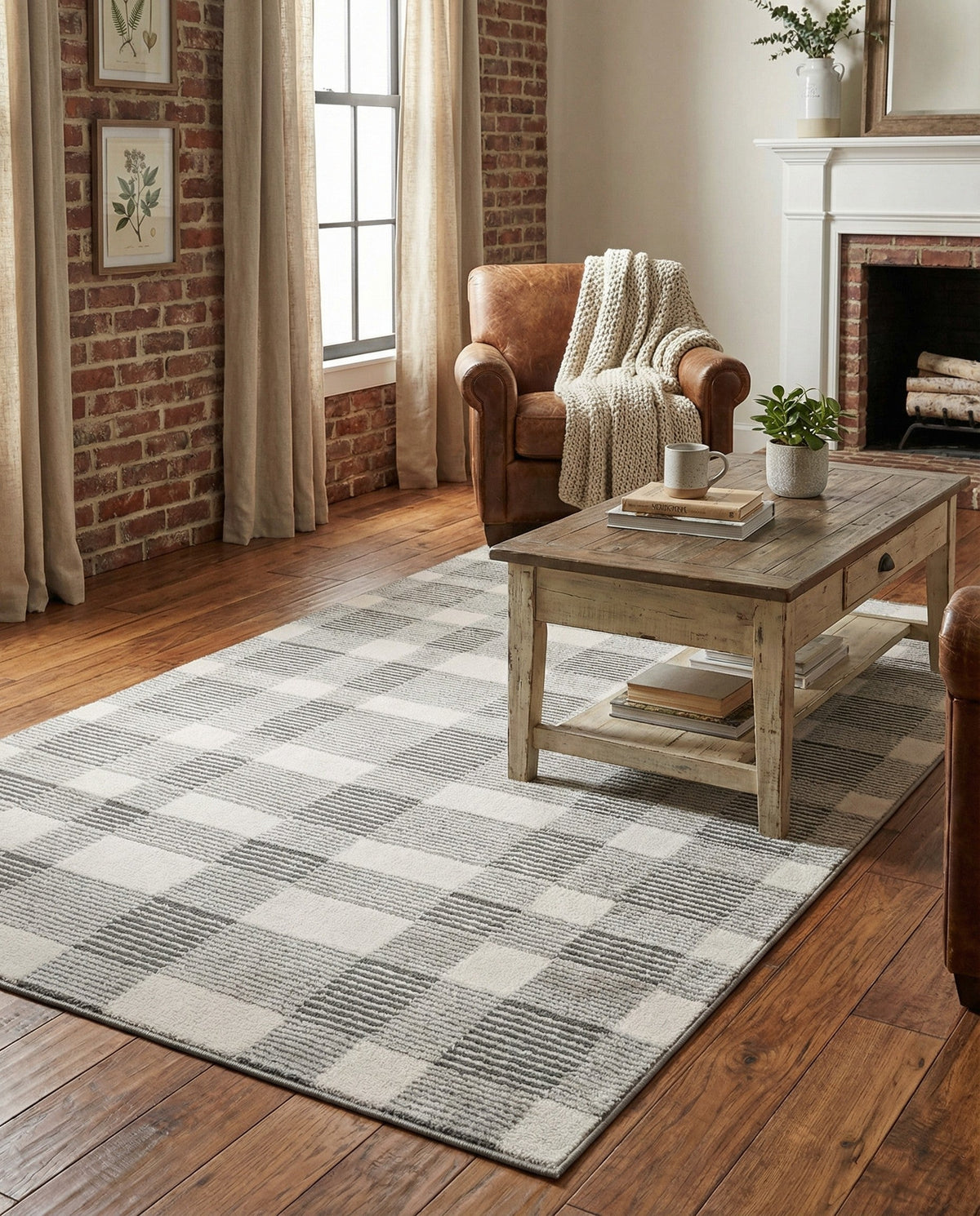 Haven Tapestry Collection Area Rug -  SereneCove Rectangle Slate Gray Main