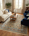 Persian Elegance Collection Area Rug -  Kerman (Beige) Rectangle Beige  lifestyle 13