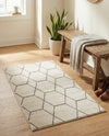Trellis Mosaic Collection Area Rug - Arborville (Ivory) Rectangle Ivory  lifestyle 14