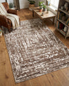 Sanctuary Retreat Collection Area Rug -  Asylum Rectangle Chocolate Brown  lifestyle 46
