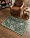 Brighton Terrace Collection Area Rug -  Rottingdean (Green) Rectangle Green  lifestyle 6