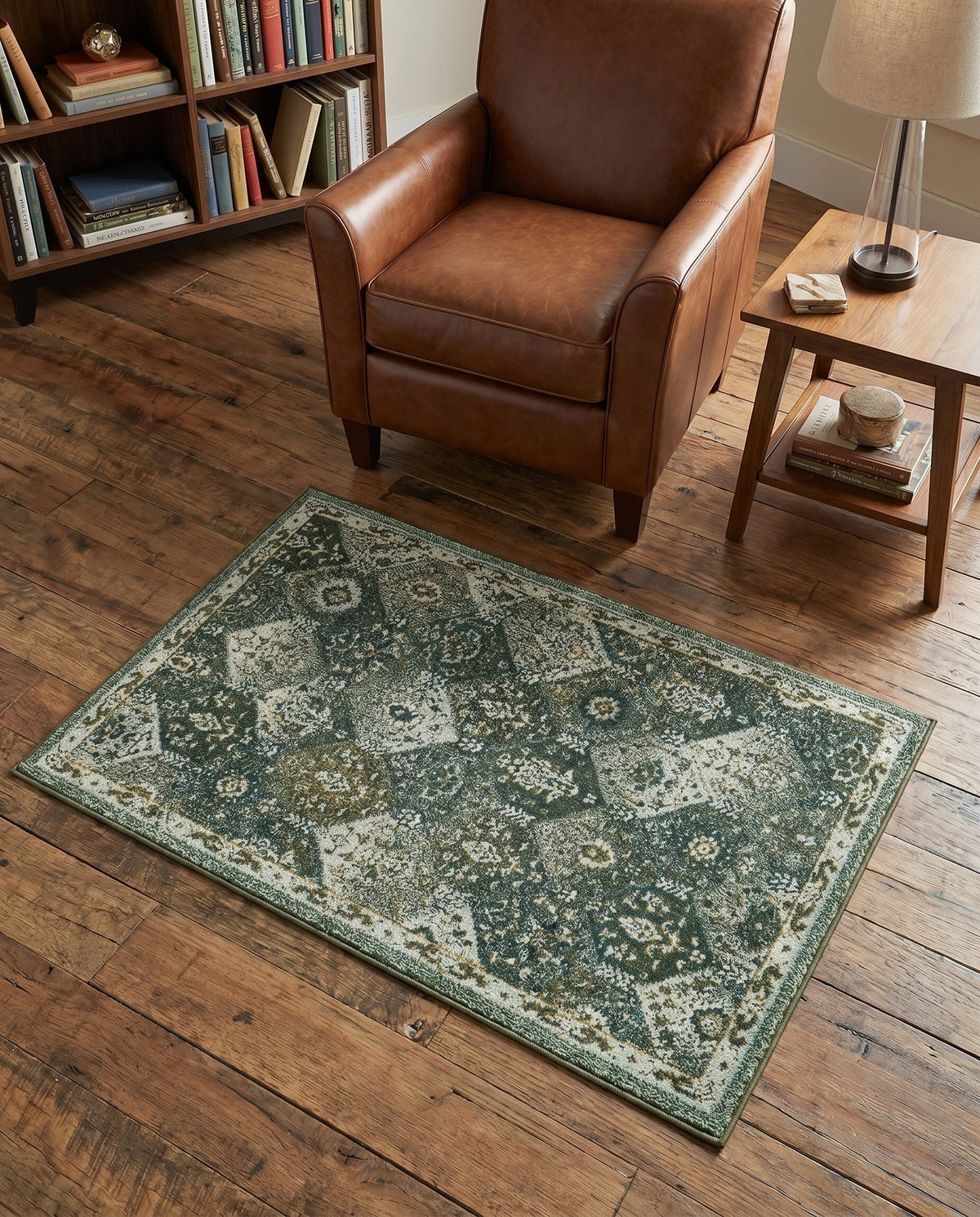 Brighton Terrace Collection Area Rug -  Rottingdean (Green) Rectangle Green  lifestyle 6