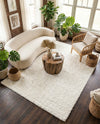 Plush Oasis Collection Area Rug - Serenity (Snow White) Rectangle Snow White  lifestyle 21