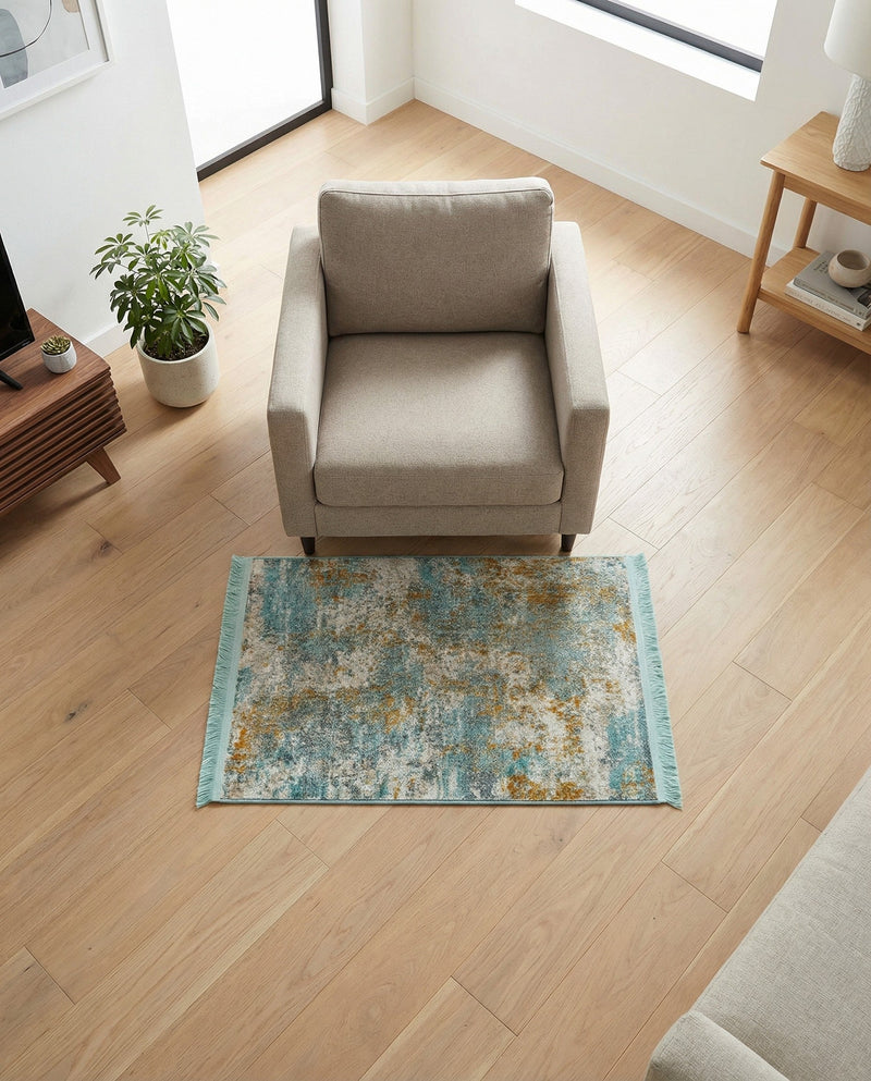 Arcadia Rugs Collection Area Rug -  Nirvana Rectangle Cream Blue  lifestyle 4