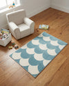 Wonder Tykes Collection Area Rug - Sparklewood Rectangle Sky blue  lifestyle 35