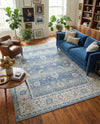 Savannah Series Collection Area Rug -  Beaufort Rectangle French Blue  lifestyle 14