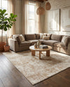 Luminara Sands Collection Area Rug - Elysium (Sand) Rectangle Sand  lifestyle 26