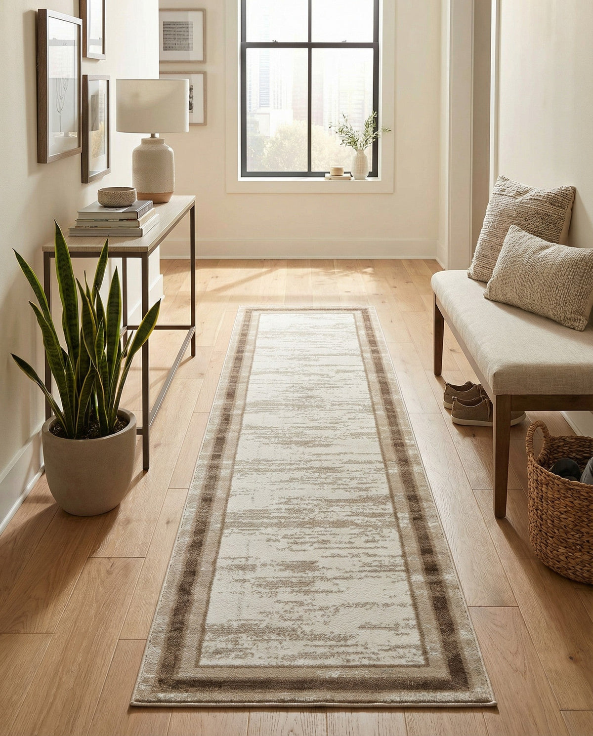 Coastal Haven Collection Area Rug -  Mariner Runner Ivory  lifestyle 32