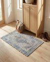 Savannah Threads Collection Area Rug - Charleston Rectangle Blue  lifestyle 11