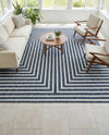 Urban Terrace Collection Area Rug -  Astoria (Blue) Square Blue  lifestyle 54