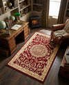 Versailles Elegance Collection Area Rug -  Montreuil Rectangle Red  lifestyle 47