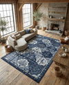 Horizon Collection Area Rug - Dawn Rectangle Blue  lifestyle 46