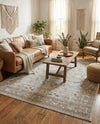 Horizon Collection Area Rug -  Apex (Light Gray) Rectangle Light Gray  lifestyle 13