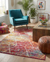 Trellis Mosaic Collection Area Rug - Arborville (Multi) Rectangle Multi  lifestyle 17