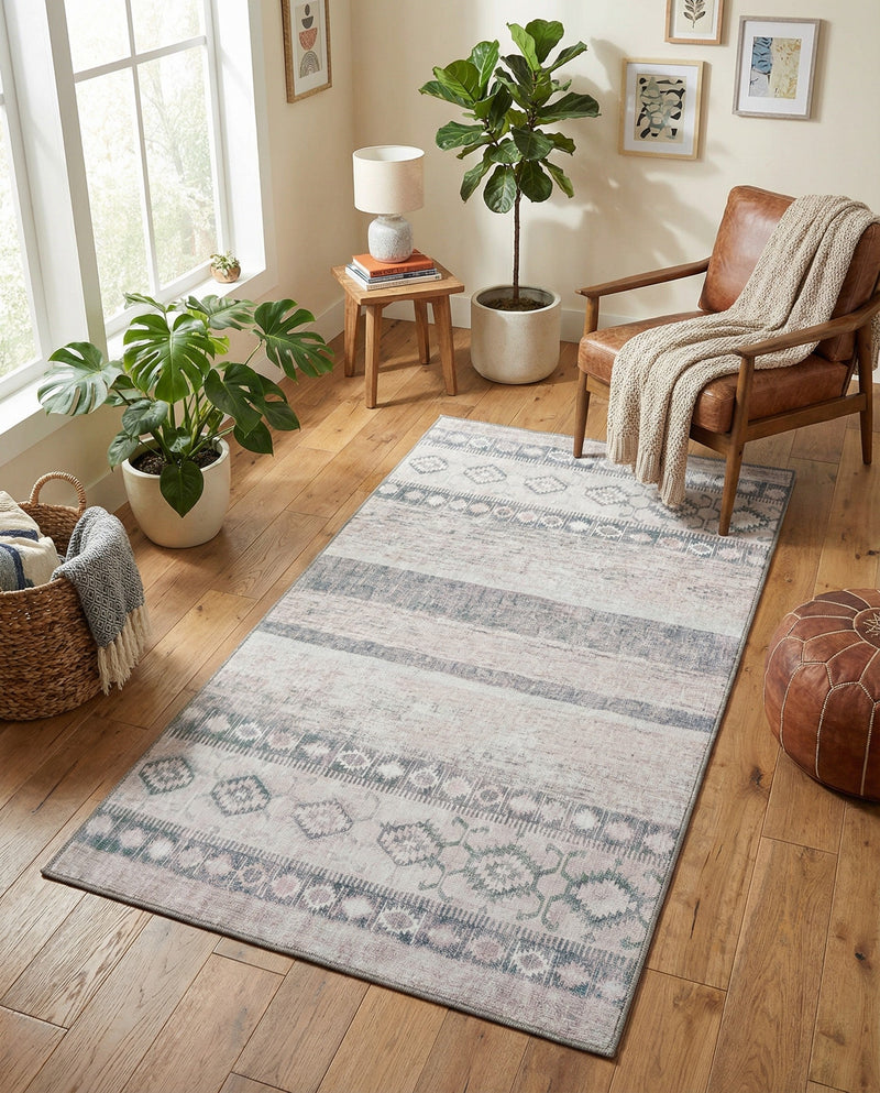 Heritage Elegance Collection Area Rug -  Edinburgh Rectangle Gray  lifestyle 39