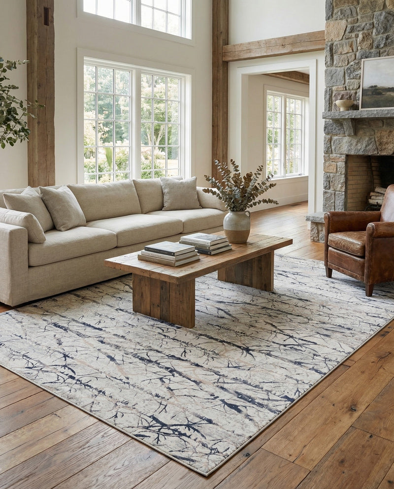 Bloomsbury Elegance Collection Area Rug -  Soho Rectangle Gray  lifestyle 54
