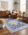 Heritage Elegance Collection Area Rug -  Taj Rectangle Blue  lifestyle 4