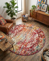 Georgetown Rugs Collection Area Rug - Dupont (Multi) Round Multi  lifestyle 50