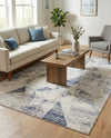 Aegean Elegance Collection Area Rug -  Crete Rectangle Gray  lifestyle 10