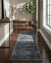 Sahara Essence Collection Area Rug - Oasis (Black) Runner Black  lifestyle 54