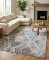 Aegean Elegance Collection Area Rug -  Rhodes Rectangle Gray Cream  lifestyle 16