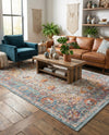 Caribbean Breeze Collection Area Rug -  Xcalak Rectangle Light Blue  lifestyle 35
