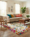 Colorburst Oasis Collection Area Rug -  Calypso Rectangle Multi  lifestyle 20