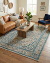 Seville Stripes Collection Area Rug - Cadiz (Light Gray) Rectangle Light Gray  lifestyle 4