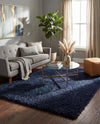 Eternal Plush Oasis Collection Area Rug -  Tranquility (Cobalt) Rectangle Cobalt  lifestyle 30