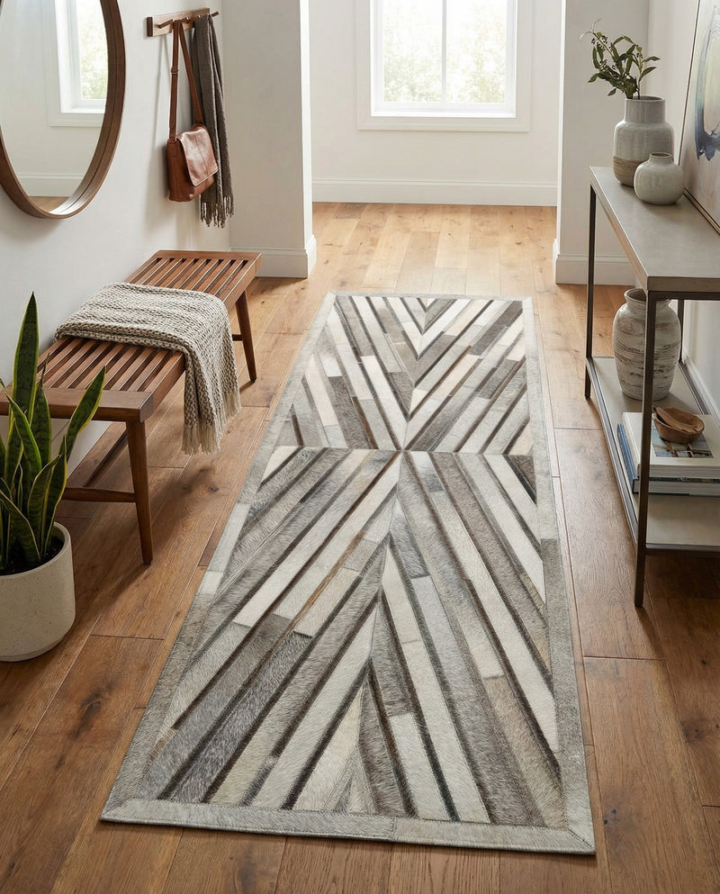 Savannah Hideaway Collection Area Rug - Serengeti Runner Gray Ivory  lifestyle 45