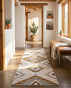 Desert Modern Eco Rug Series Collection Area Rug -  Zion Runner Ivory  lifestyle 55
