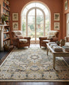 Persian Elegance Collection Area Rug -  Shiraz Rectangle Ivory  lifestyle 54