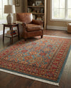 Persian Elegance Collection Area Rug -  Nain Rectangle Light Blue  lifestyle 9