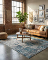 Seville Elegance Collection Area Rug - Cordoba Rectangle Gray Blue  lifestyle 19