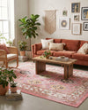 Copenhagen Comfort Collection Area Rug -  Sønderborg Rectangle Rose  lifestyle 11