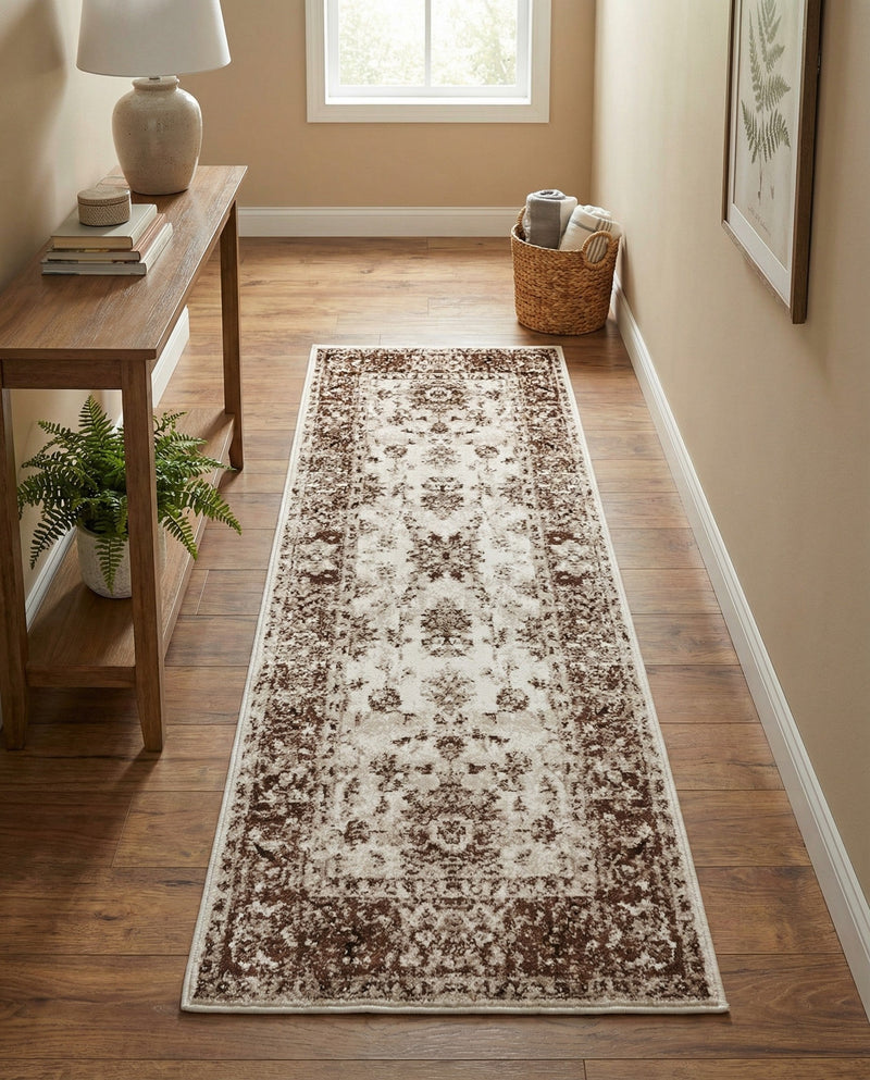 Andes Summit Collection Area Rug -  Aconcagua Runner Cream  lifestyle 71