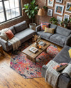 Colorburst Oasis Collection Area Rug -  Prism Octagon Multi  lifestyle 73