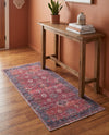 Zahara Oasis Collection Area Rug -  Ouarzazate Runner Antique Red  lifestyle 79