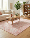 Aegean Elegance Washables Collection Area Rug -  Mykonos Rectangle Rose Pink  lifestyle 75