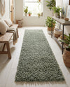 Alpine Plush Collection Area Rug -  Cortina (Sage) Runner Sage  lifestyle 75