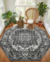 Georgetown Rugs Collection Area Rug - Dupont (Dark Gray) Octagon Dark Gray  lifestyle 43