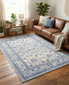 Horizon Collection Area Rug -  Meridian Rectangle Ivory Blue  lifestyle 35