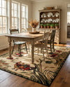 Rural Charm Collection Area Rug - Meadowbrook Rectangle Cream  lifestyle 53