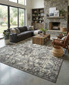 Horizon Collection Area Rug -  Zenith Rectangle Gray  lifestyle 60