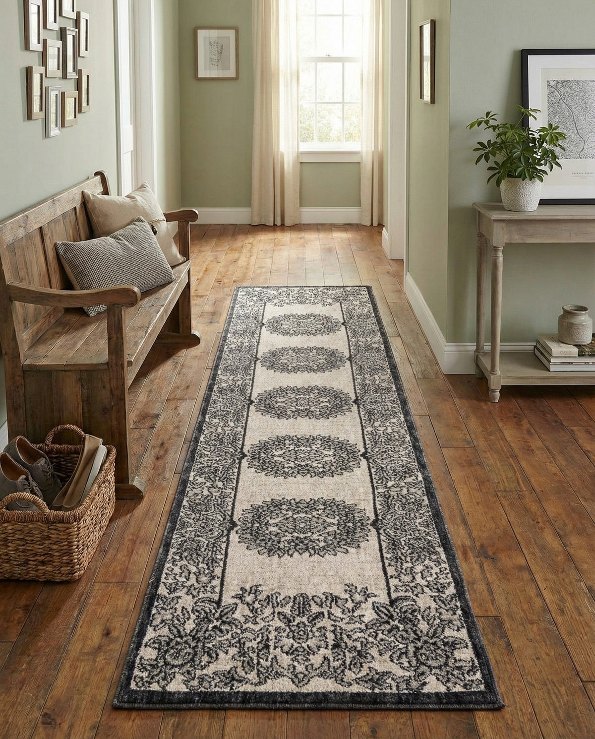 Heritage Harbor Collection Area Rug -  Seabreeze Runner Ivory  lifestyle 182