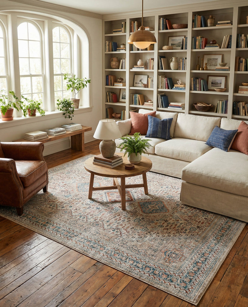 Coastal Haven Collection Area Rug -  Harborview Rectangle Multi  lifestyle 23