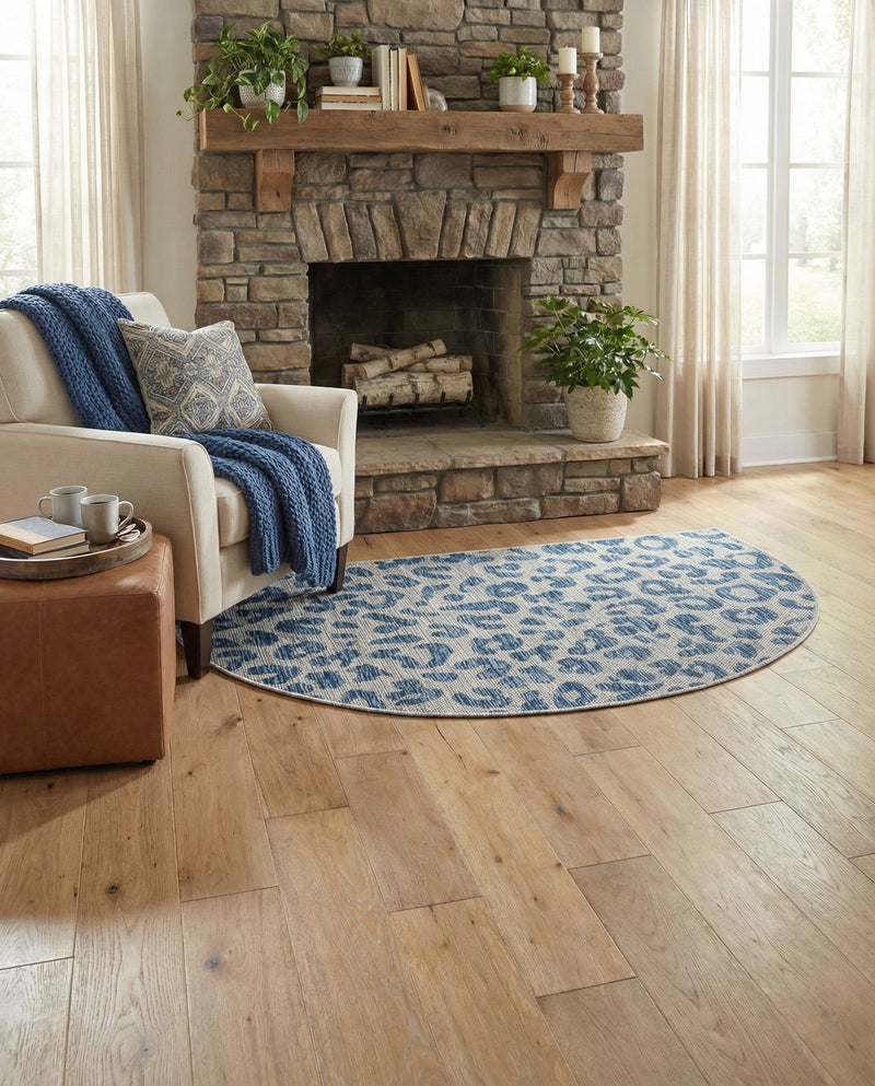 Savannah Escape Collection Area Rug -  Amazon (Blue) Hearth Blue  lifestyle 46